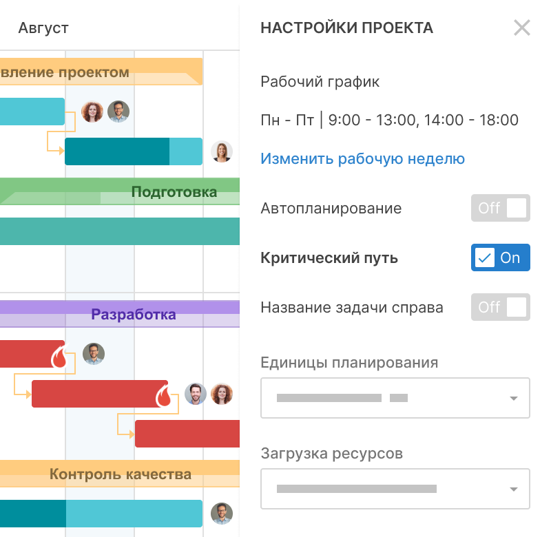 Критический путь проекта онлайн